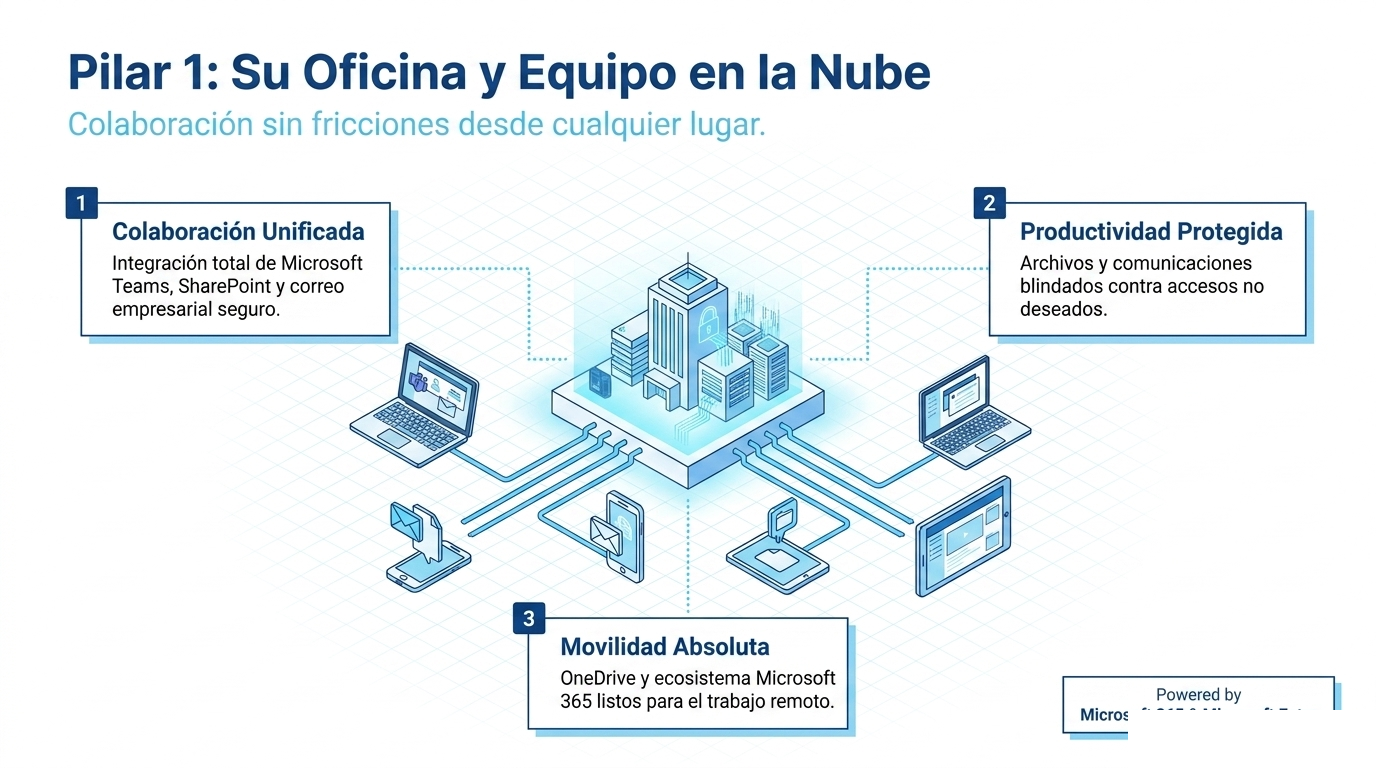 Pilar 1: su oficina y equipo en la nube